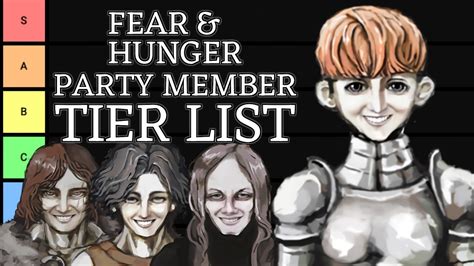 They lost their mind. . Fear and hunger best party members